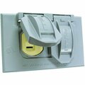 Hubbell Do it Weatherproof Electrical Cover and Receptacle Outdoor Outlet Kit 5940-1